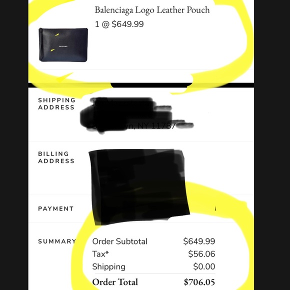 Balenciaga leather pouch - approx. 15 inches long! Authentication by Rebag! - Picture 3 of 6